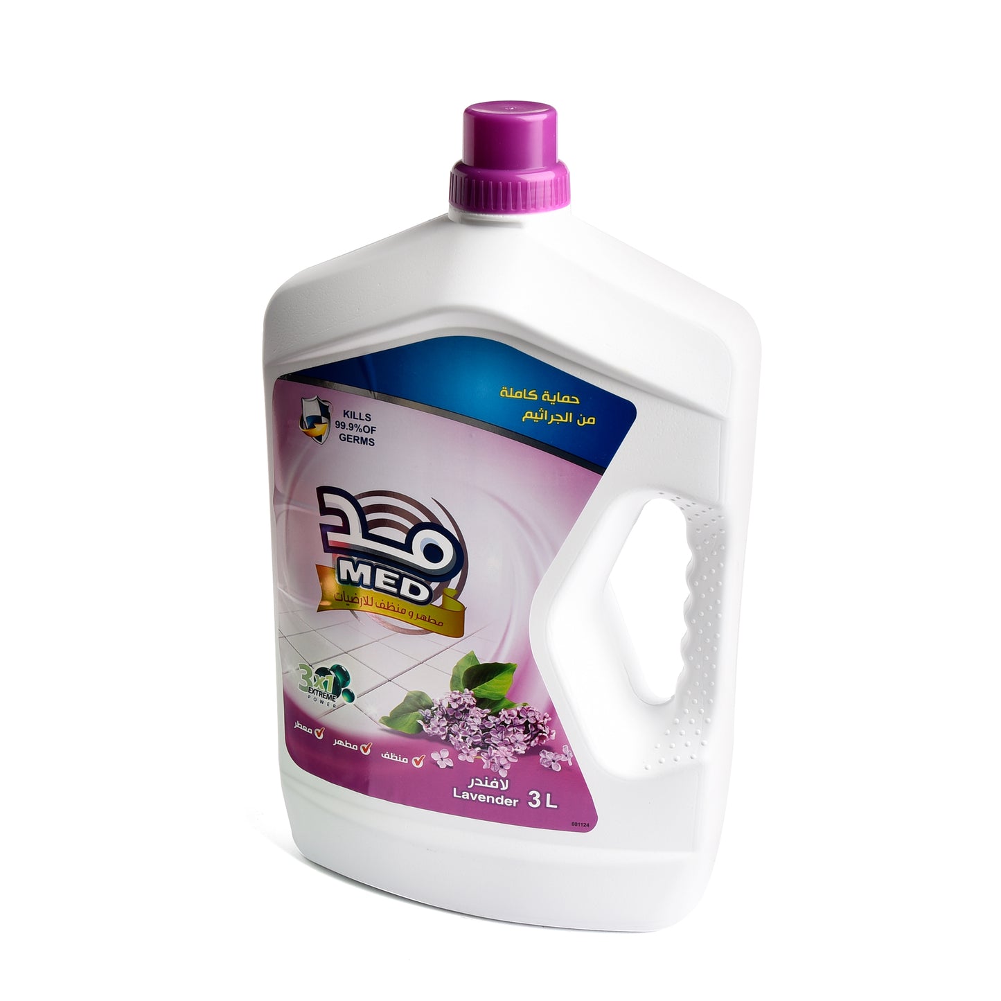 Med disinfectant floor 3 liters+GEL (lavander)