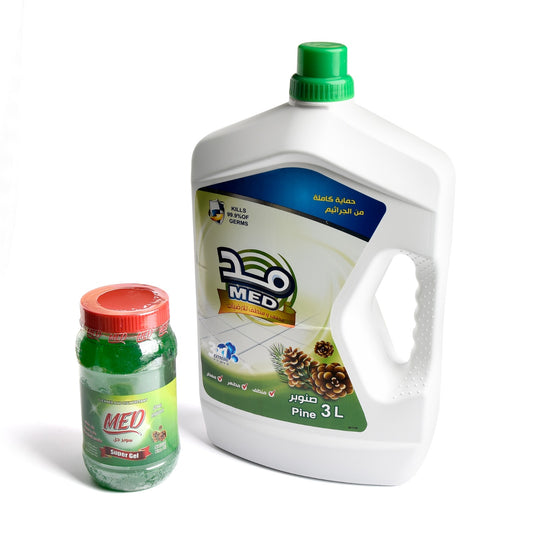 Med disinfectant floor 3 liters+GEL (sanawbar)