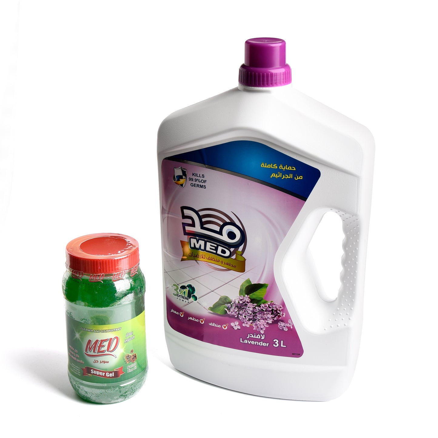 Med disinfectant floor 3 liters+GEL (lavander)