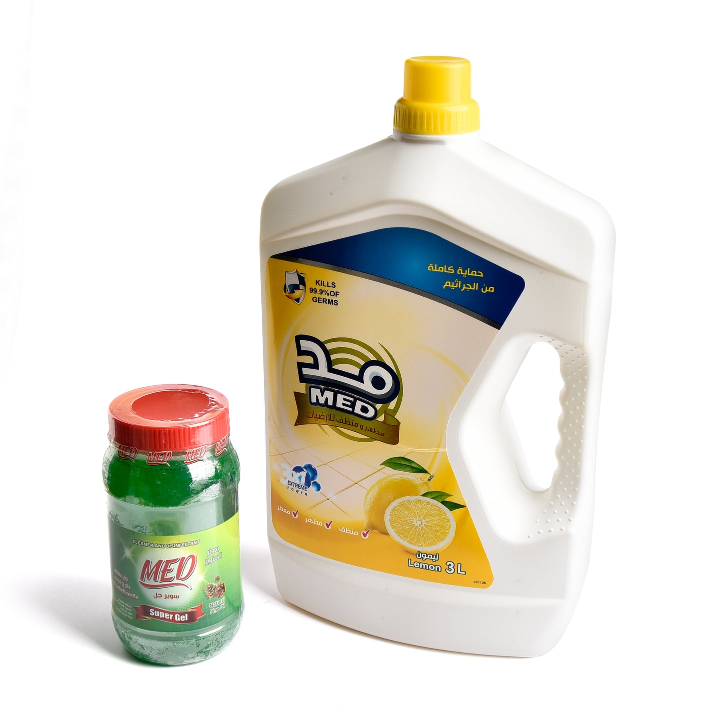 Med disinfectant floor 3 liters+GEL (lemon)